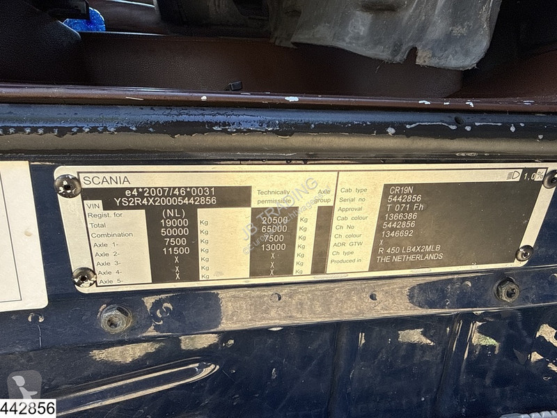 شاحنة Scania R 450 6x2, EURO 6, Retarder, S Meppel