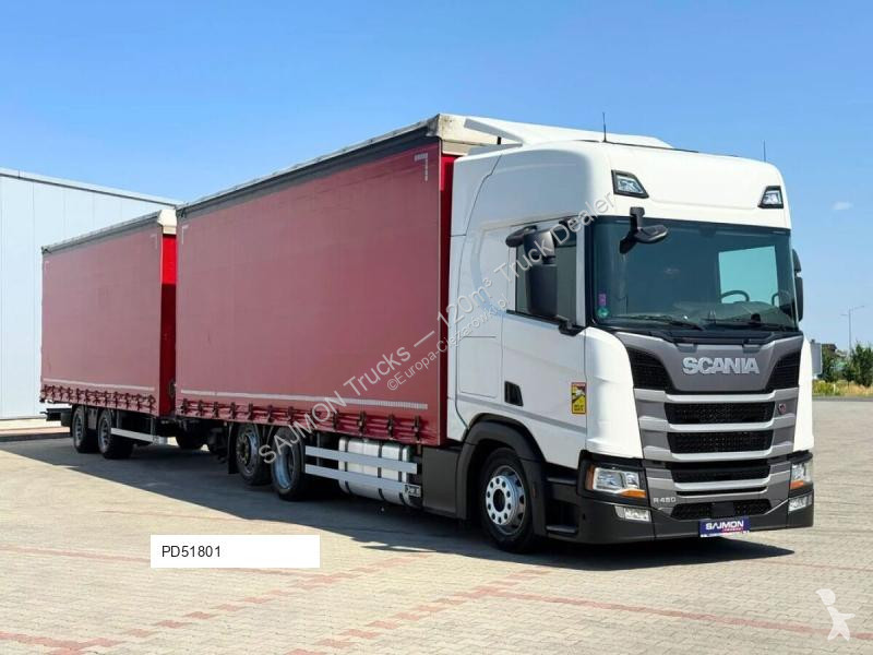 شاحنة Scania R450 / ZESTAW TANDEM 120 M3 / 7,75...
