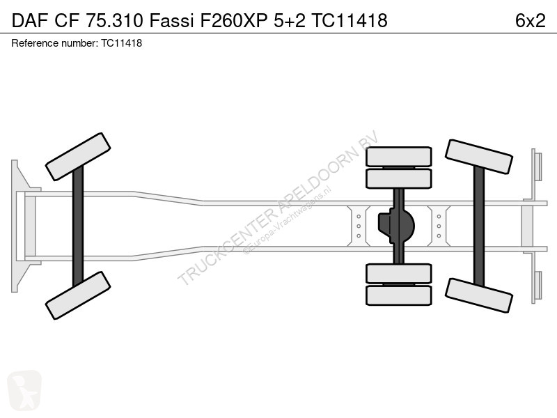 شاحنة DAF 75310 Fassi F260XP 5+2