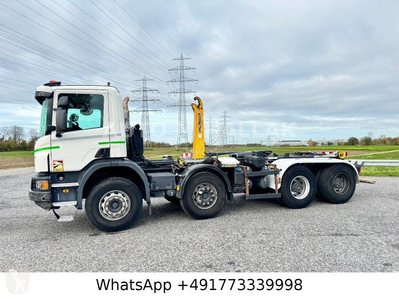 شاحنة Scania 410 Abrollkipper 8x4 alfinger...