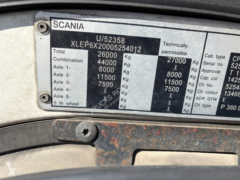شاحنة Scania P 360 + HOOK ARM SYSTEM + 6X2 +...