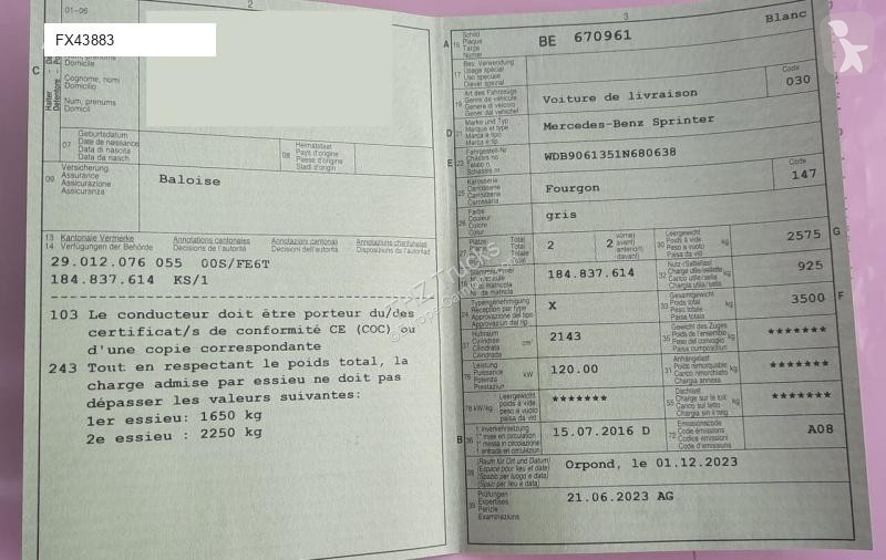 Camión Mercedes 316