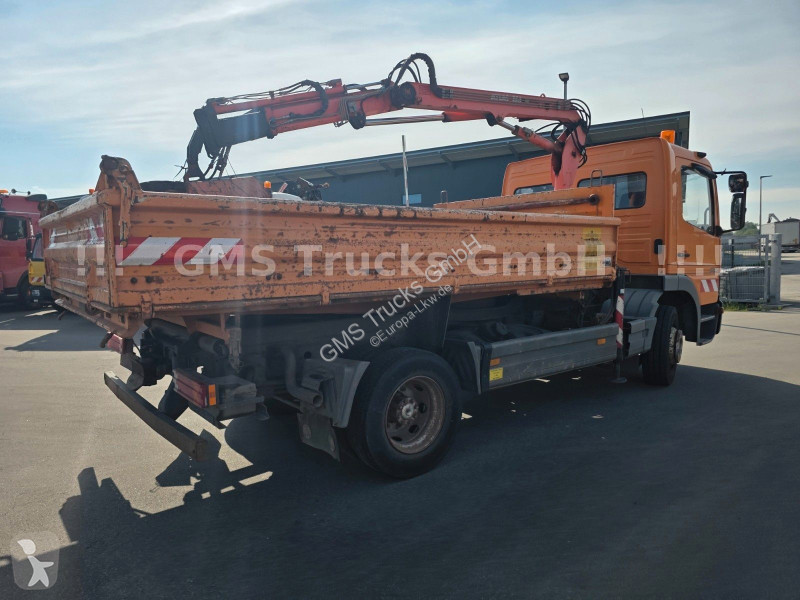 Camion Mercedes 1218 / Kipper+Kran / load...
