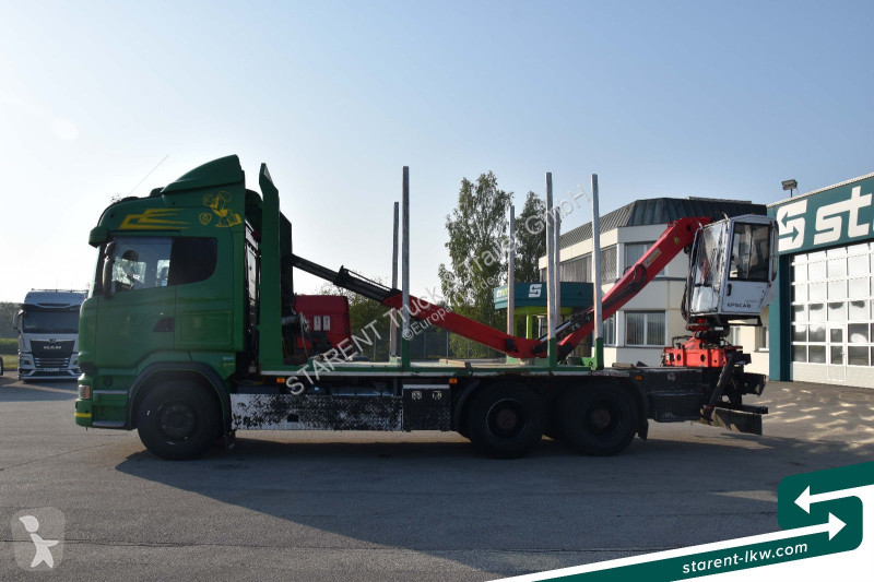 Camion Scania R580 V8 6x4 alfinger Kabinenkran...