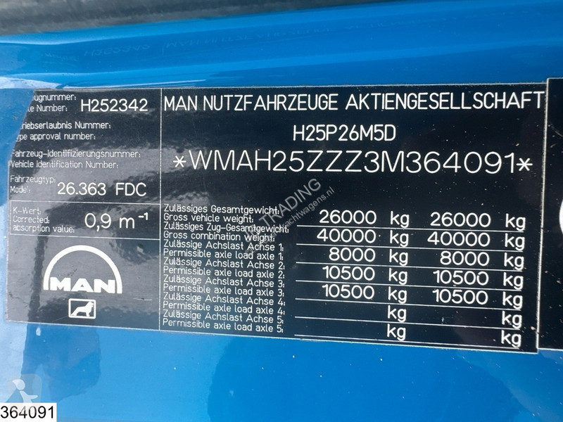 Camion MAN TGA  6x4, Leaf spring suspension,...
