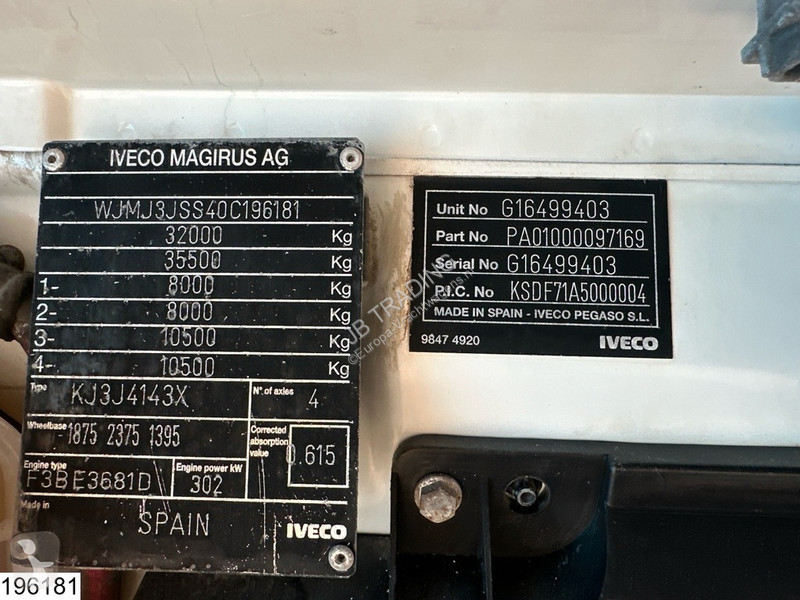 Béton Iveco 8x4, Baruval 9m3, Manual transmission