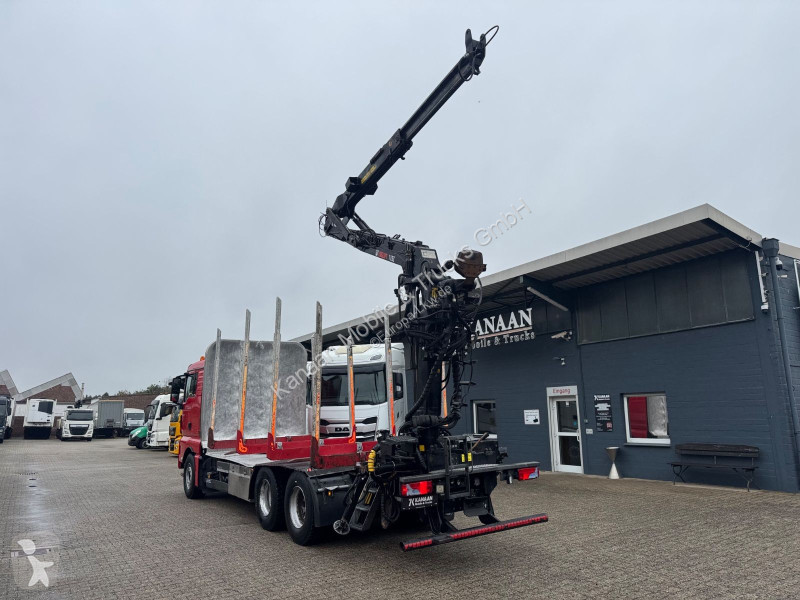 Lastbil MAN 33.500  6x4 Holztransporter Kran...
