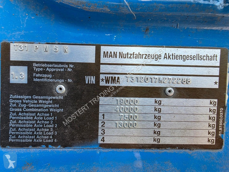 Lastbil MAN T31PNK5 MAN - 4x2 - Euro 2