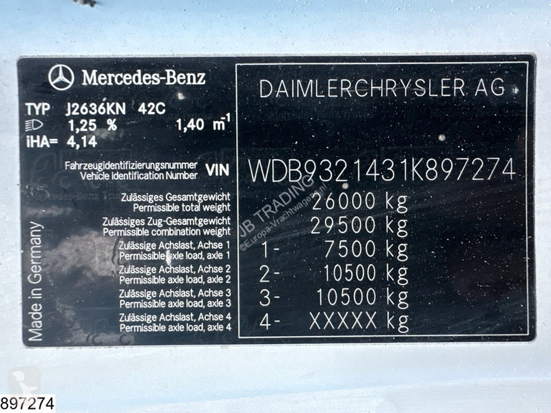 Béton Mercedes 2636 6x4, EURO 3, CIFA METRO 31,...