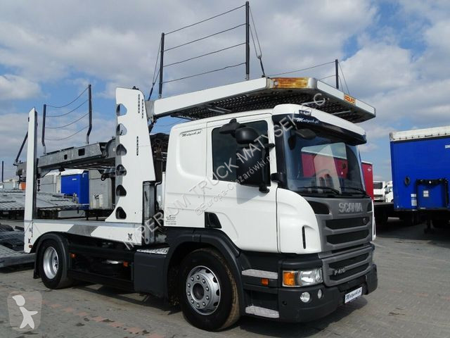 Teherauto Scania Autoszallito P 410 Autotransporter Rolfo Ego4 Euro Lohr 9 Car 4x2 Gazolaj 6 Euro Hasznalt Szam