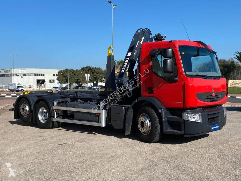 Camion Renault Polybenne Premium 380.26 DXI 6x2 Gazoil Euro 5 Grue ...