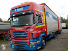 Kamion s návěsem Scania R440-6X2-RET-HUBDACH-KOMPLETTZ posuvné závěsy použitý