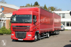 Használt függönyponyvaroló nyerges vontató és pótkocsi DAF XF 105.460 E5 ATe SpaceCab/Hubdach/komplette ZUG