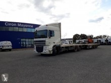 Lastbil med anhænger flatbed halmtransport DAF XF105 510