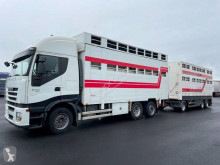 Camion cu remorca remorcă transport animale Iveco Stralis