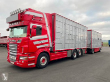 Camion cu remorca remorcă transport animale Scania R 560