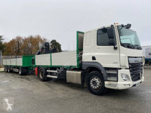 Lastbil med släp platta häckar DAF CF85 460