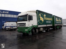 Camion remorque DAF XF95 480 savoyarde plateau ridelles bâché occasion