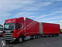 Camión remolque Scania R 450/NEW MODEL/JUMBO 120 M3/VEHICULAR/ACC/NAVI tautliner (lonas correderas) usado