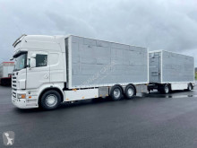Scania R 620 Lastzug gebrauchter Tiertransportanhänger
