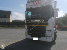 Camion remorque plateau porte paille Scania R 520