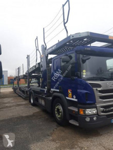 Lastbil med anhænger Scania P 410 vogntransporter brugt