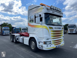 Scania R 580 trailer truck used hook lift