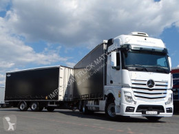 Mercedes tautliner trailer truck ACTROS 2545/JUMBO TRUCK/8,1M+7,3M/LIFT/VEHICULAR