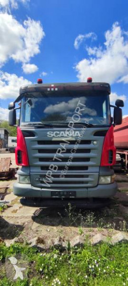 Lastbil med släp lastvagn bygg-anläggning Scania R420