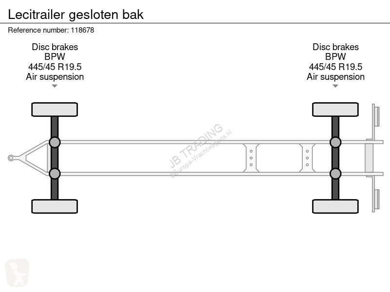 مقطورة  gesloten bak
