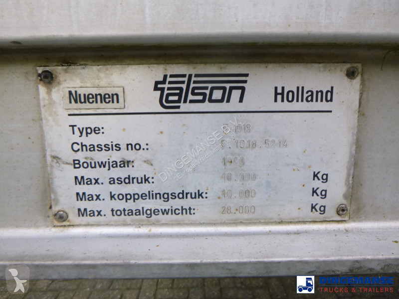 Camion remorque Talson 2-axle closed box...