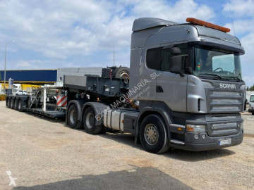 Camion remorque porte engins Scania