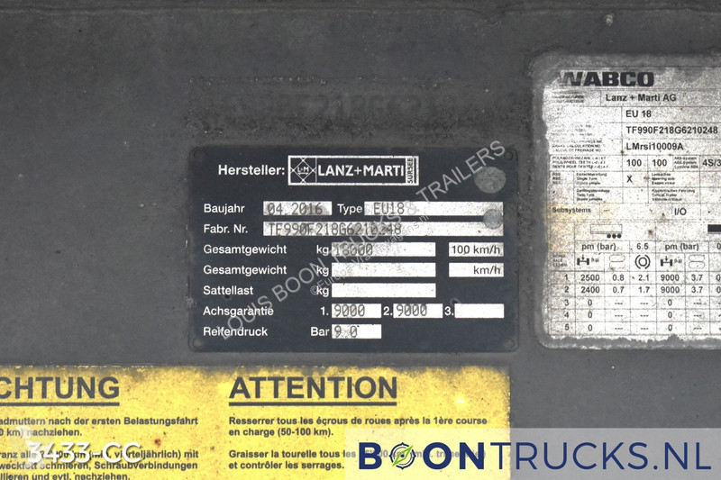 Reboque  Lanz & Marti EU18 ISO BOX HANGER | L...