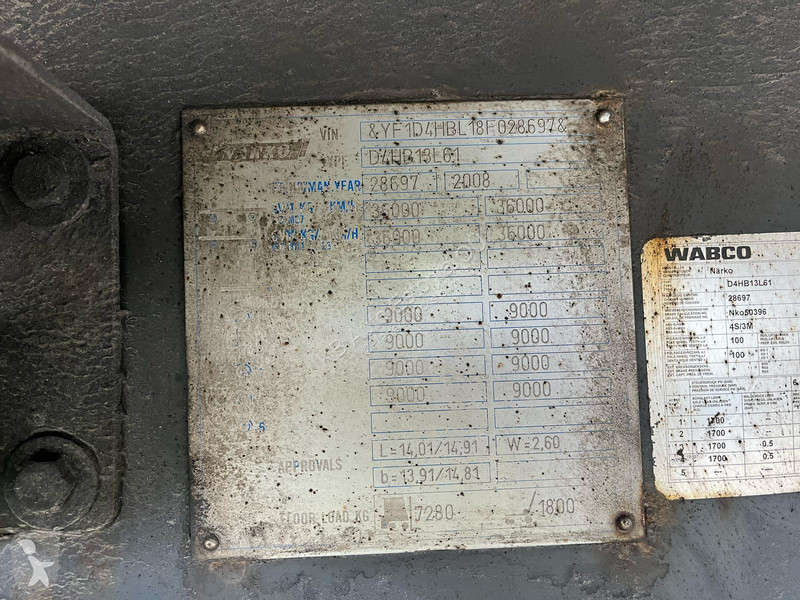 Camion remorque  D4HB13L61 BOX L=12424 mm