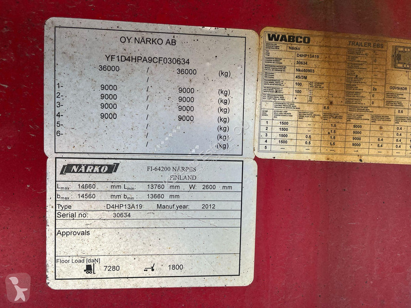 Kamion s návěsem  D4HP13A19 BOX L=12236 mm