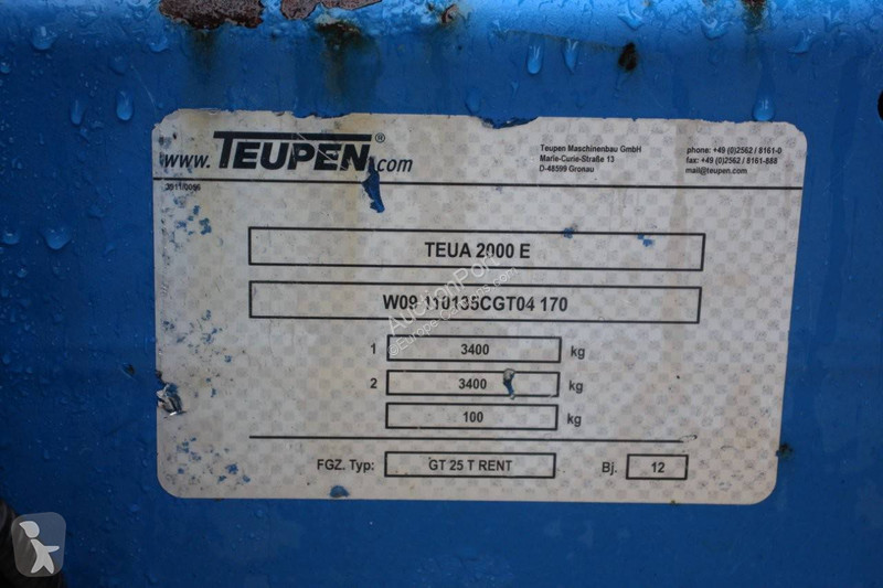 Kamion s návěsem Teupen gepard 25t