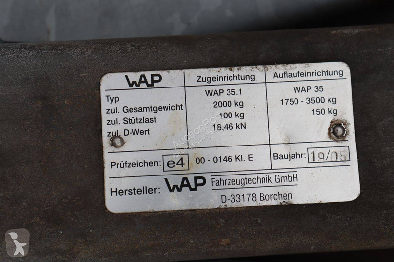 Pótkocsi Van Weel VW