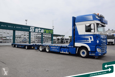Camión remolque DAF XF SSC 530 FMS-Aufbau + Hangler Plateuanhänger