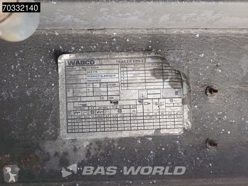 شاحنة مقطورة Wecon AKZ 218 2 axles Ladebordwand...