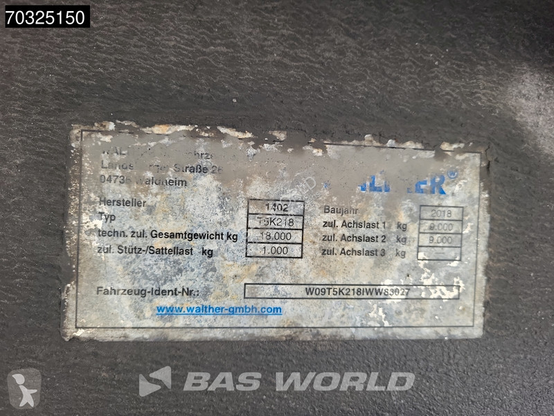 شاحنة مقطورة  T5K218 2 axles Ladebordwand LBW...