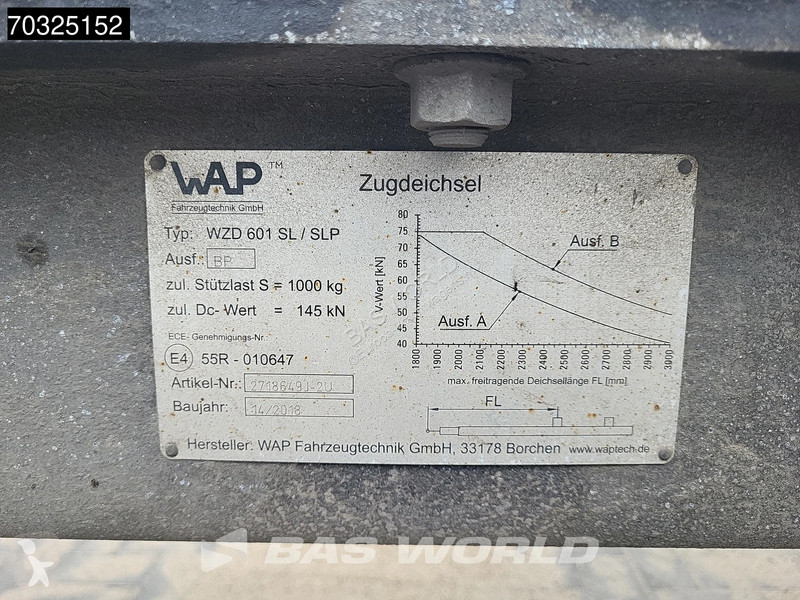 شاحنة مقطورة  2 axles Ladebordwand LBW Tailgate