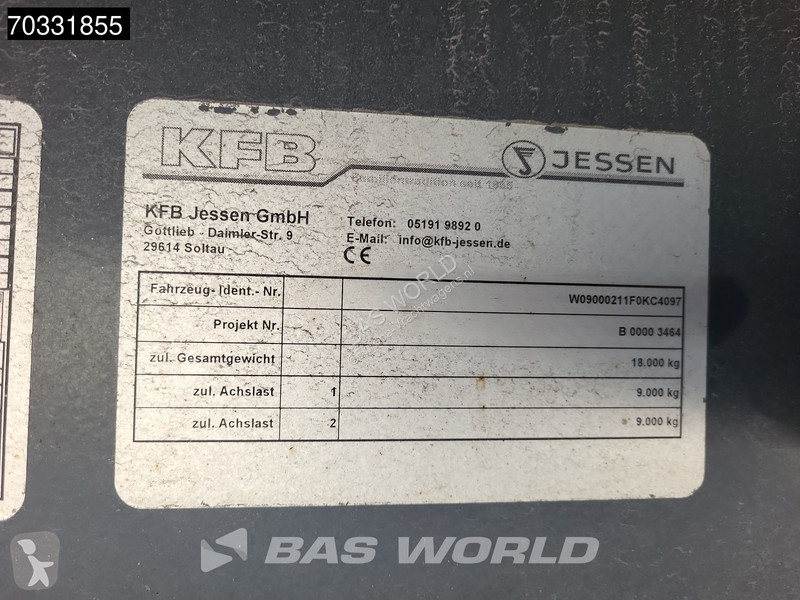Lastbil med släp  DPKL 2 axles Ladebordwand LBW...