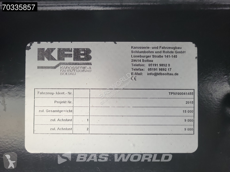 Прицеп  Deischela. 2 axles Ladebordwand...