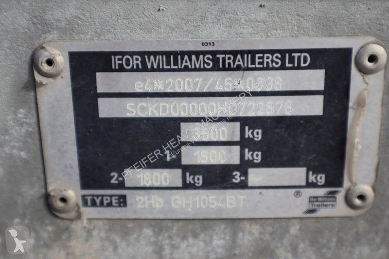 Camion remorque Ifor Williams WILLIAM 2HB 2...