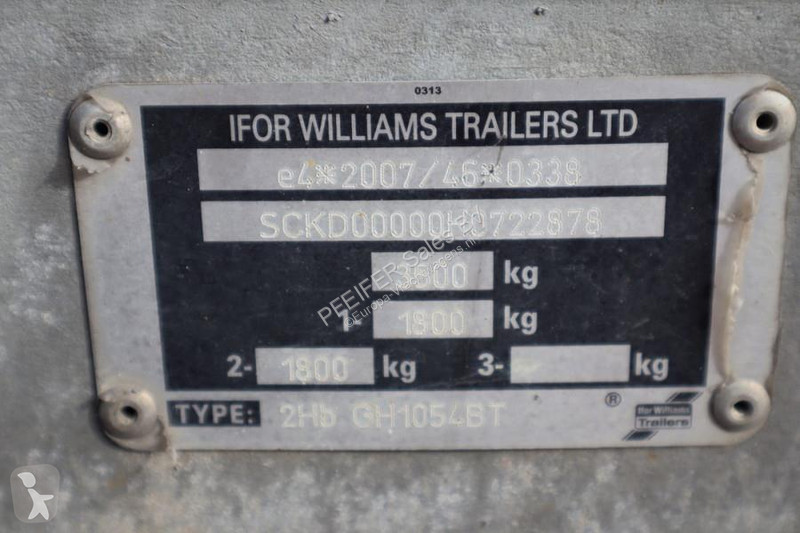مقطورة Ifor Williams 2HB 2 Axel Trailer, 2.856...