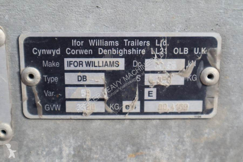 Camion remorque Ifor Williams WILLIAM 2HB 2...