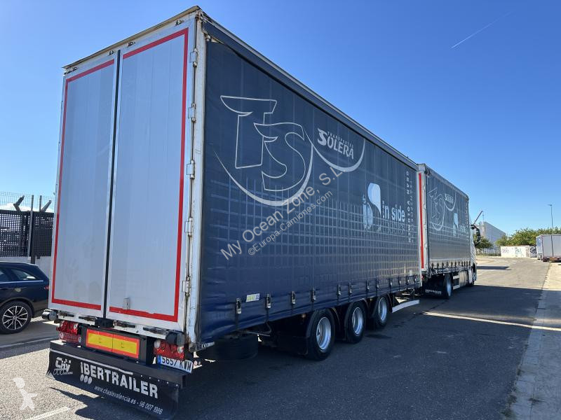 3 EJES RUEDA DOBLE LANZA FIJA trailer truck