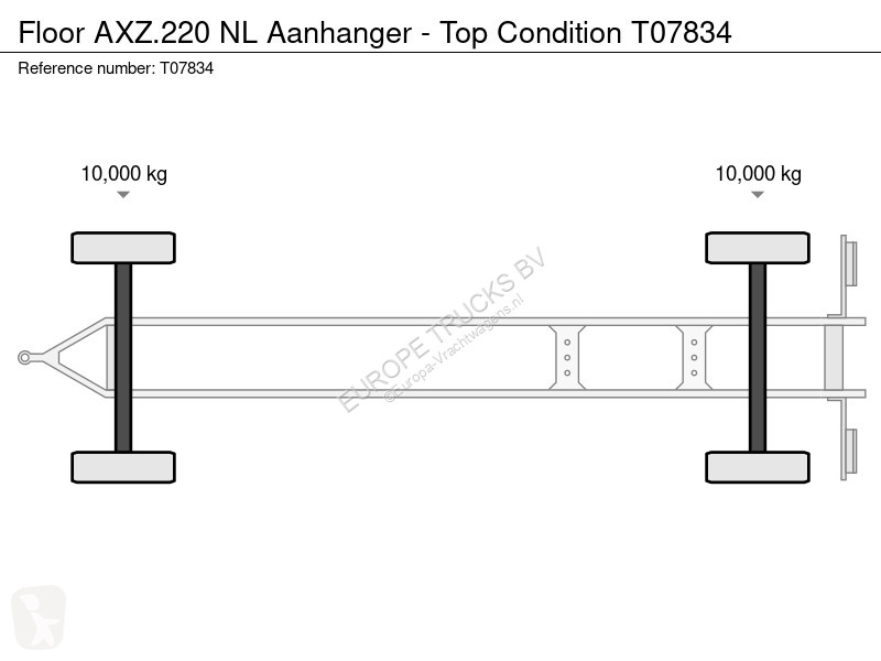Kamión s prívesom Floor AXZ.220 NL Aanhanger -...