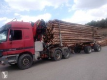 Mercedes timber tractor-trailer Actros 3348