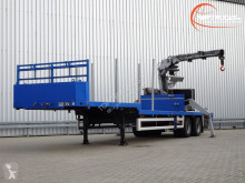 Návěs nosič strojů Floor FLO-12-18-19.5 BPW 2 assige Semi Dieplader - Kennis 14000-R Kraan, Crane, Kran